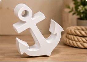 Âncora decorativa de Gesso