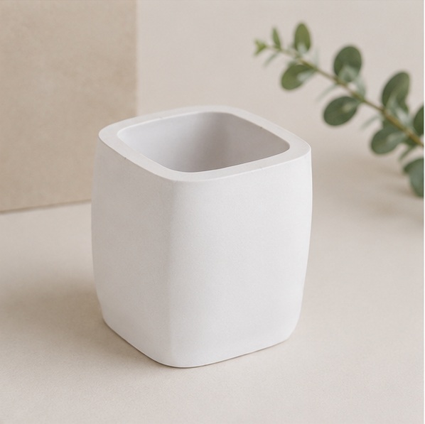 Vasinho de Gesso Decorativo Ônix